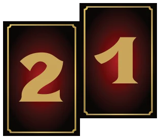 קלפי הצבעה עם הספרות 1 ו-2